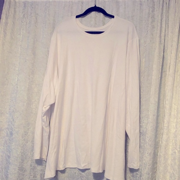 NWOT Lane Bryant Classic Long Sleeve Crew Neck Tee, Size 34/36, White - Picture 5 of 5